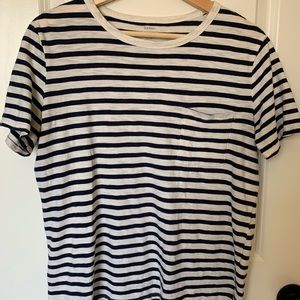 Old Navy Striped Pocket Boyfriend Tee